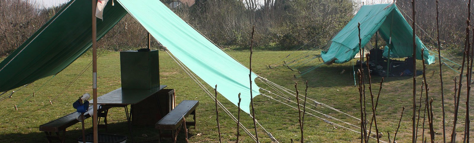 Camping at Hamlet Wood Scout Campsite