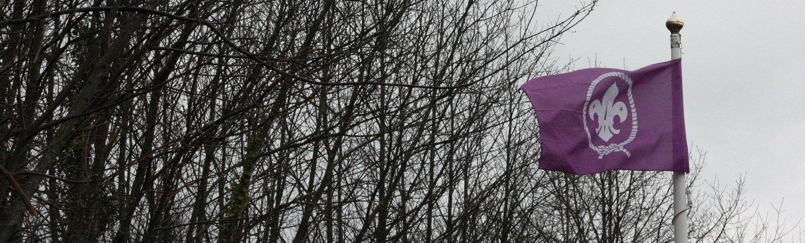 Scout Flag Flying at Hamlet Wood Scout Campsite